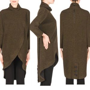 Joseph Ribkoff Olive Green Sweater Tunic